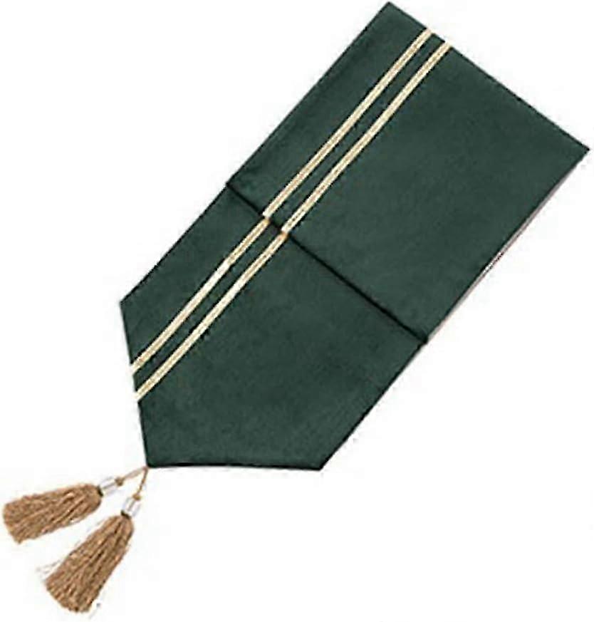Drapeau de table vert - Coin table basse - Serviette de lit