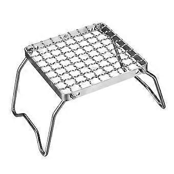 Folding Campfire Grill 304 Stainless Steel Grate with Carrying Bag for Outdoor Camping Cooking