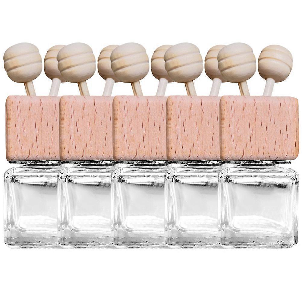 Car Scent Diffuser Glass Wood Aroma Diffuser for 5Pcs Household Use