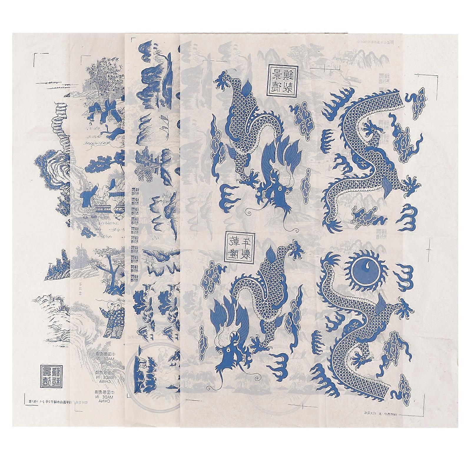 Pottery Transfer Paper for Decoration 4 Sheets Ceramic Decals