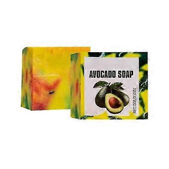 3X Avocado Soap Bar for Cleaning Pores Oil Control Deep Cleaning Body Dirt Remover Soft Smooth Refreshing Moisturizing Bath Soap jks