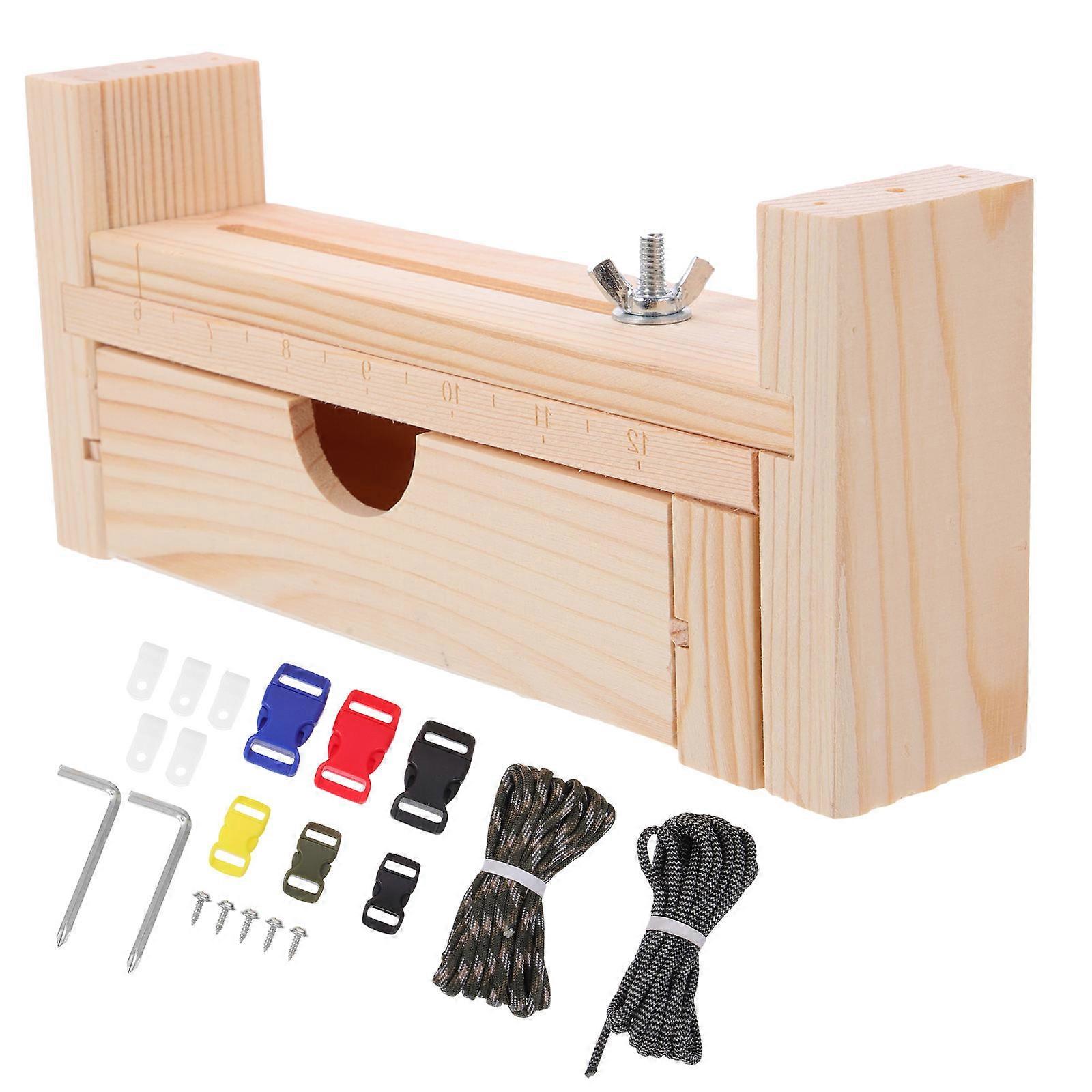 DIY Machine Wooden Bracelet Maker for Weaving Use 1Set Kit