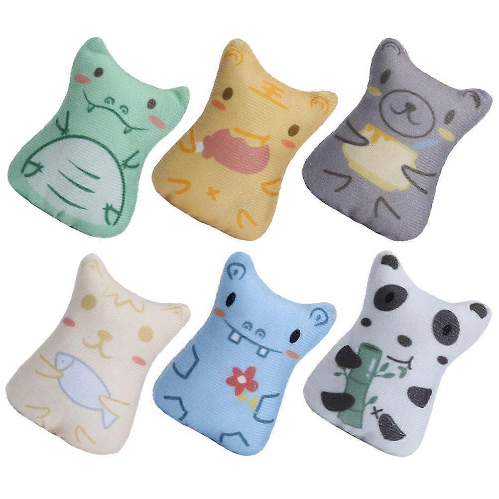 Catnip Filled Cat Plush Toy for Interactive Play 12Pcs Set