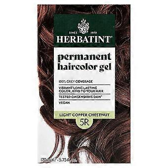 Herbatint, Permanent Haircolor Gel, 5R Light Copper Chestnut, 5.75 fl oz (170 ml)