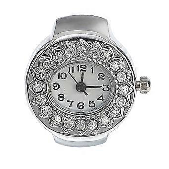 Montre-bracelet argentée à motif dessin animé pour enfants (1 pièce), en alliage, style tendance.