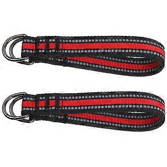 Red Hammock Strap 2Pcs Adjustable Suspension Straps for Swing Sets