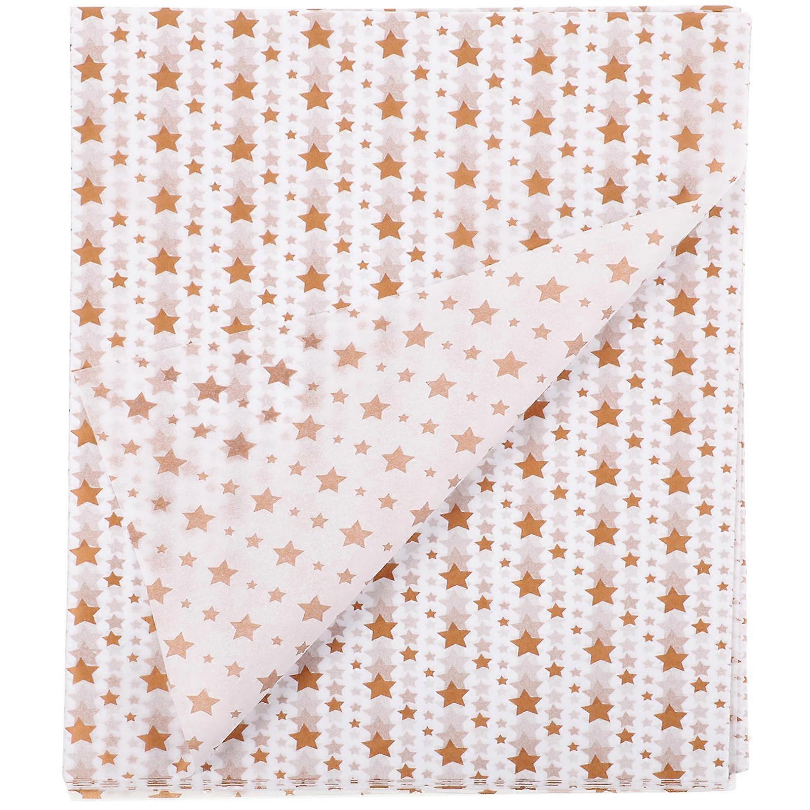 Packaging Paper Star Pattern Folding Tissue Paper for Wrapping Use 20 Sheets
