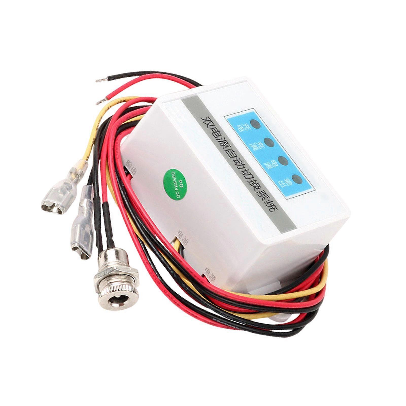 Intelligent Battery Backup Power Switching Module For 12V Router Oxygen Systems High Efficiency Conversion LED indicator Multicolor