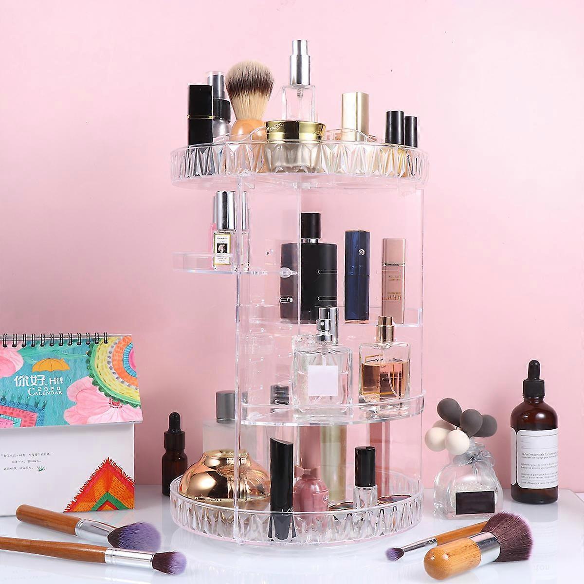 Display Shelf Cosmetics with Rhinestone Texture for Supporting Use