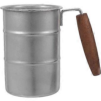 Stainless Steel Camping Mug With Handle - 350 ml Portable Coffee Tumbler Rustic Drinkware Compact Travel Cup For Outdoor Hiking