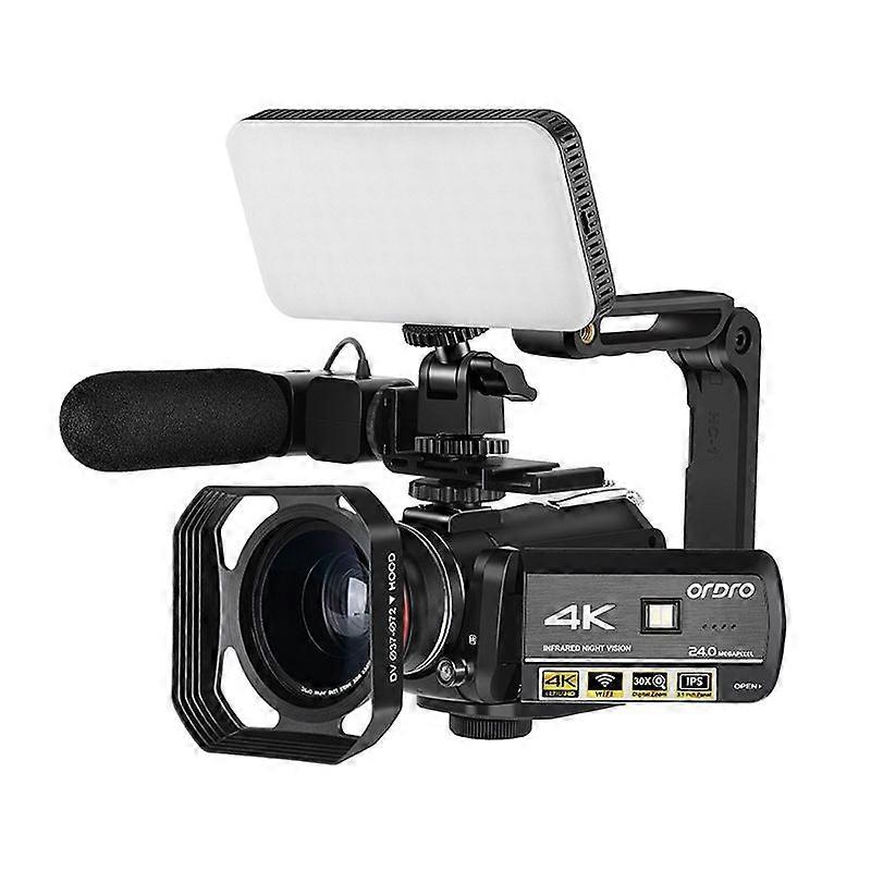 ORDRO HD DV Standard+ Micrófono + Luz de relleno