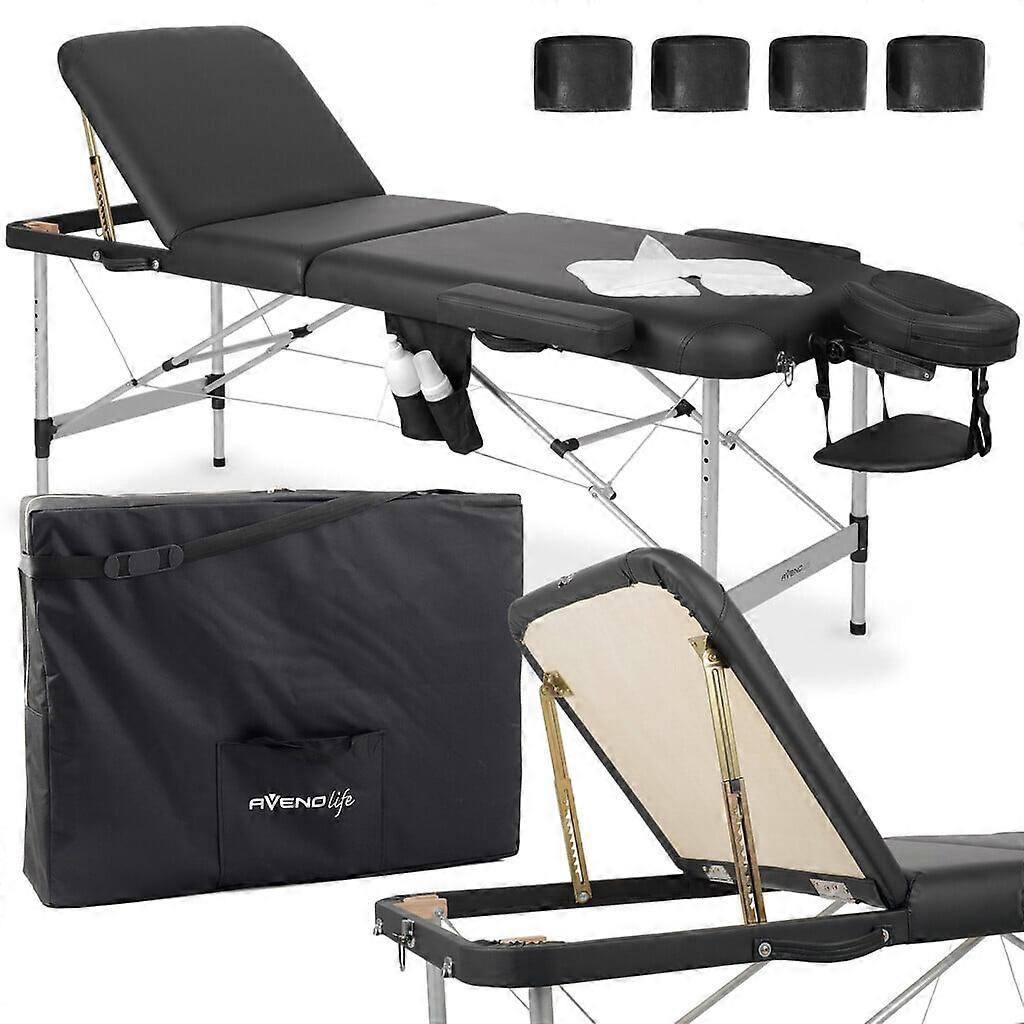 Bärbar massagebänk Adele 60cm - Svart