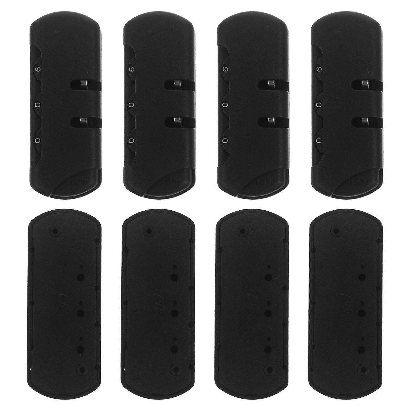 4PCS Luggage Code Lock: Combination Resettable Code Plastic Lock for Suitcase, Backpack, Bag, Toolbox, Locker - Easy to Read Style A