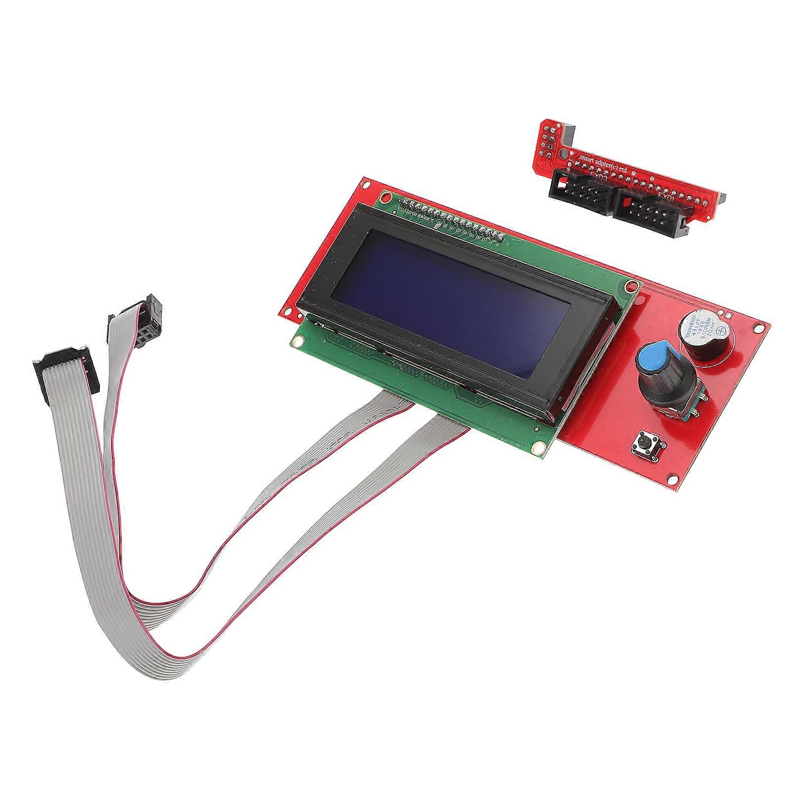 Control Screen Lcd2004 Display Screen Controller Module with Cable for 3D Printer Accessory Kit