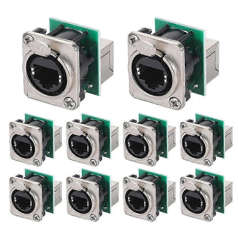 10PCS Ethercon Rj45 Chassis Socket