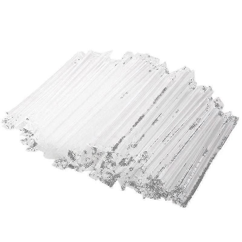 300pcs Clear Plastic Drinking Straws For Milkshake Bubble Tea Jumbo