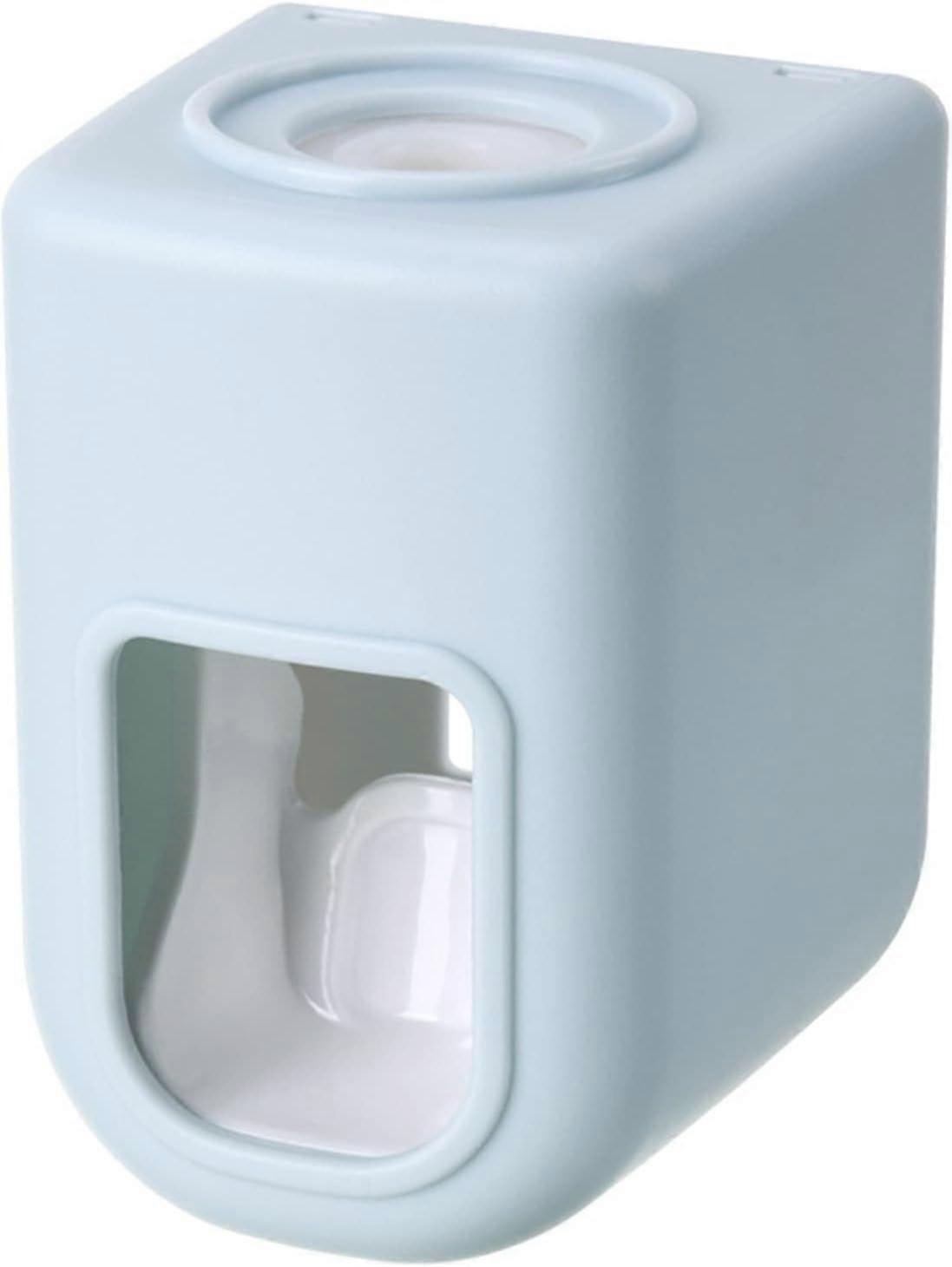 Wall-Mounted Automatic Toothpaste Squeezer, Punch-Free Toothpaste Squeezer, Blue