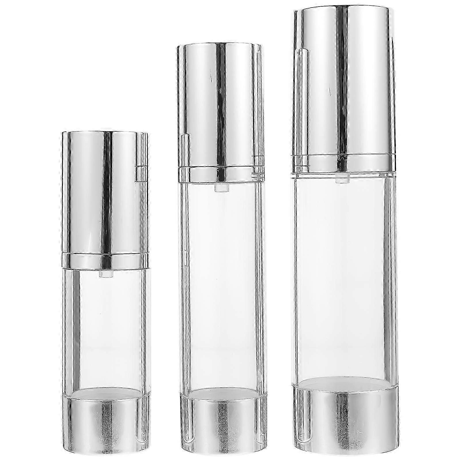 Airless Pump Bottles Cosmetics Container for Leakproof Function 3Pcs Set