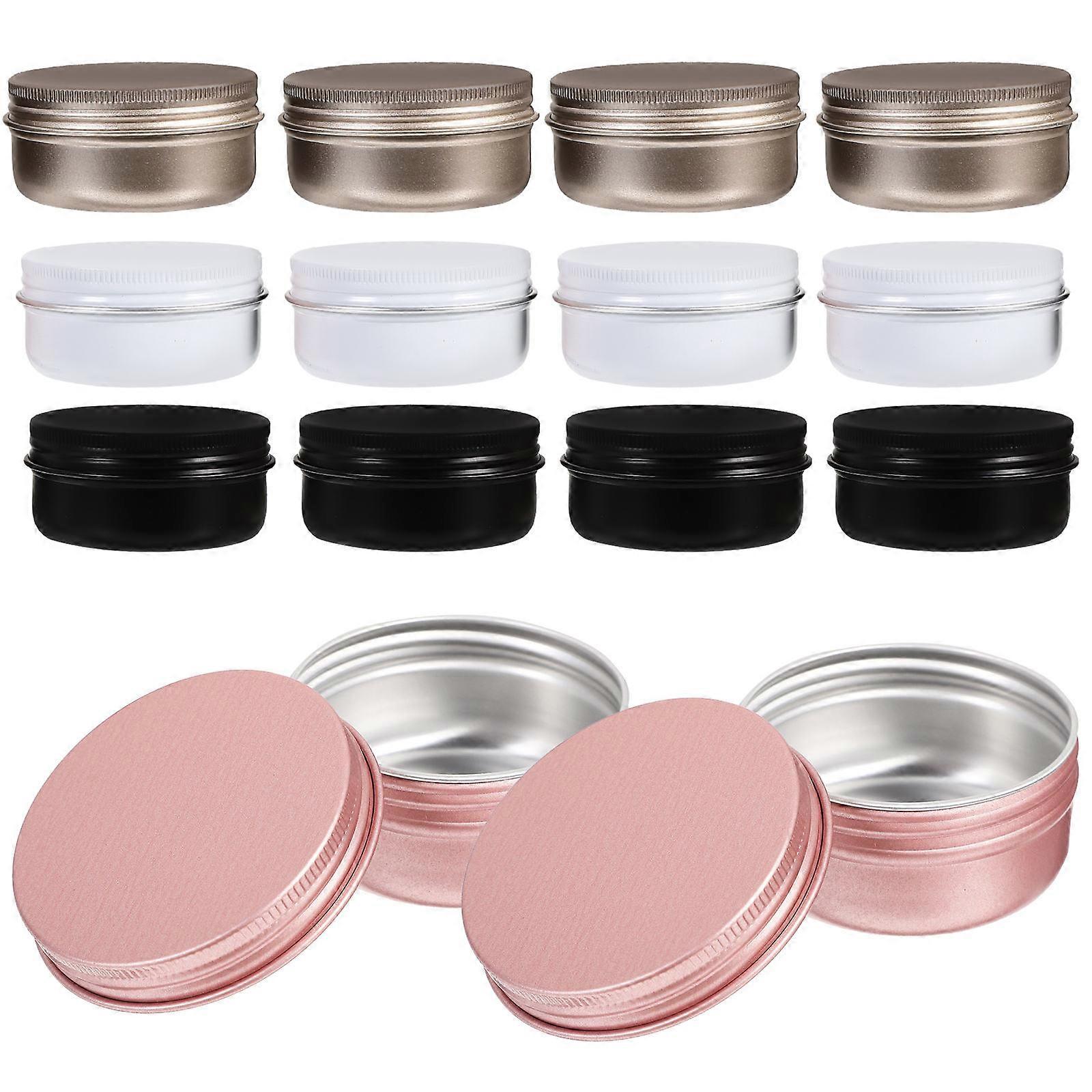 20pcs Aluminum Boxes Cosmetics Packing Boxes Round Cream Paste Subpackage Boxes