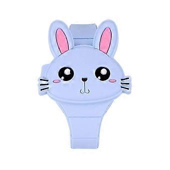 Rabbit Watch Silicone LED Cartoon Watch for Timekeeping Blue Wristwatch
