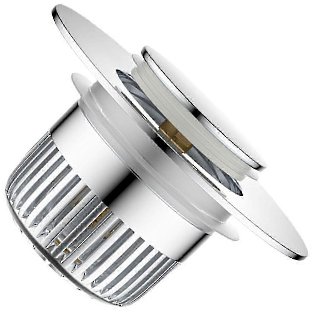 Silver Bathtub Drain Plug Stopper | Bathroom Use | 2Pcs Pack