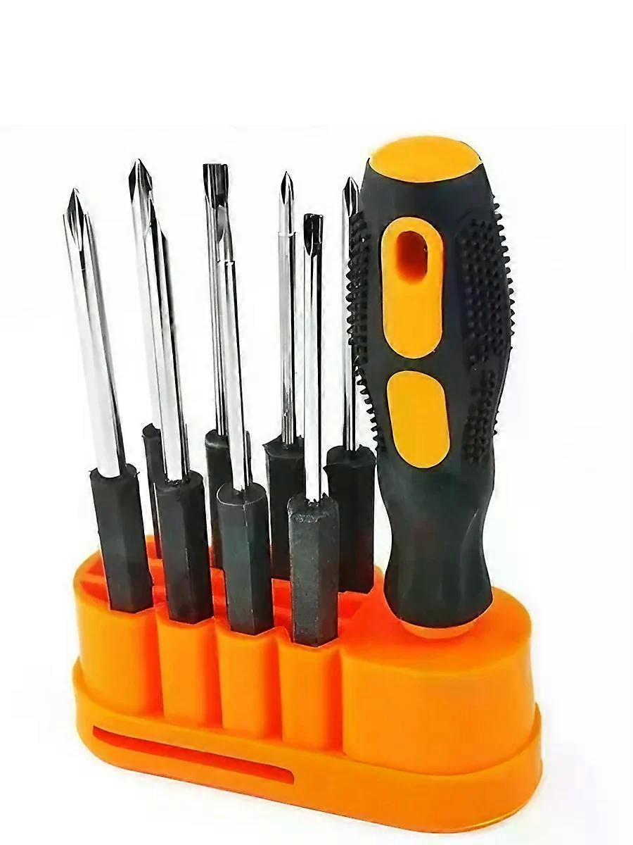8-in-1 Mini Screwdriver Set Multi-Functional Interchangeable Phillips Flathead Bits Portable Aluminum Alloy Tool