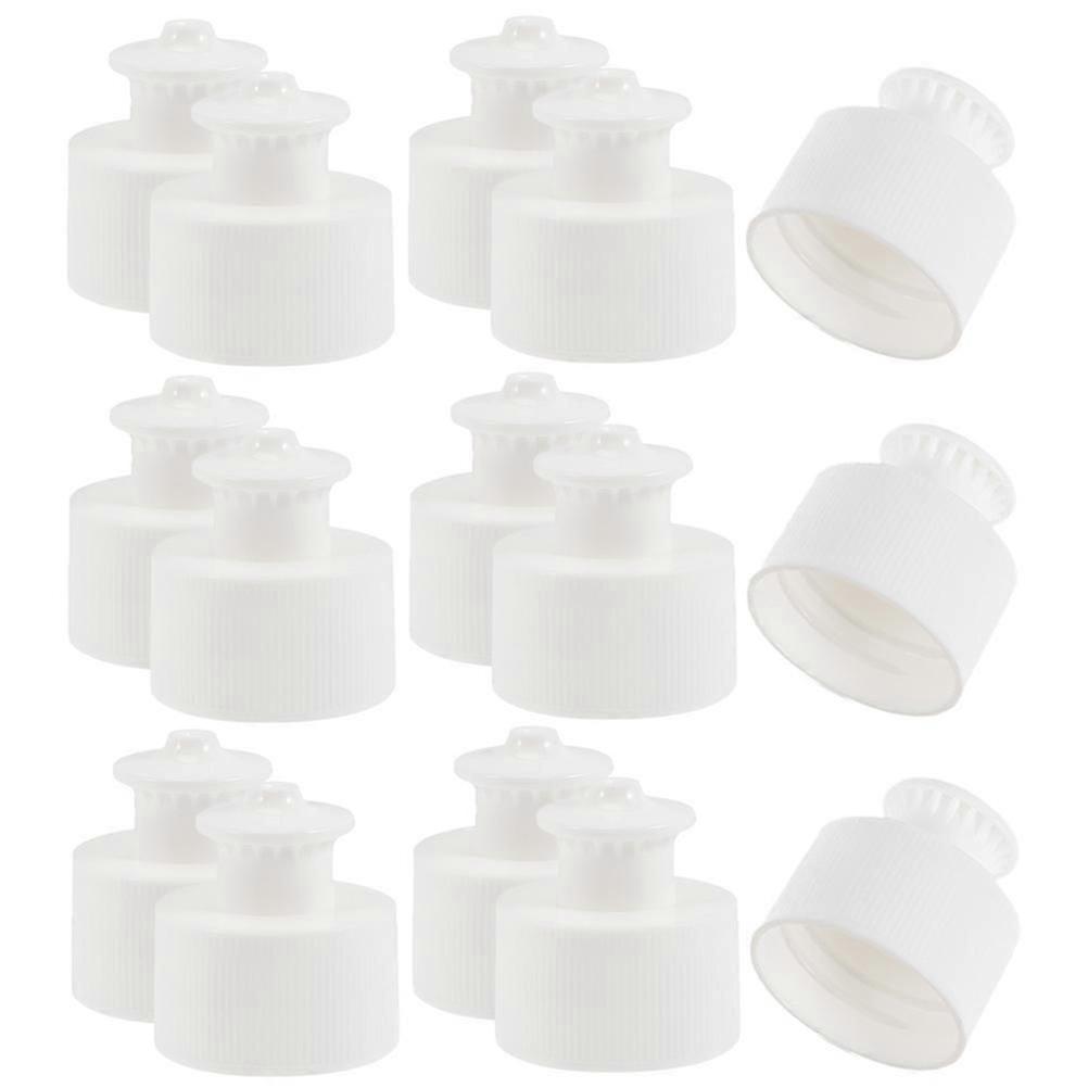 Plastic Push Pull Water Bottle Lids 50Pcs Leak-Proof Cap Replacement Set