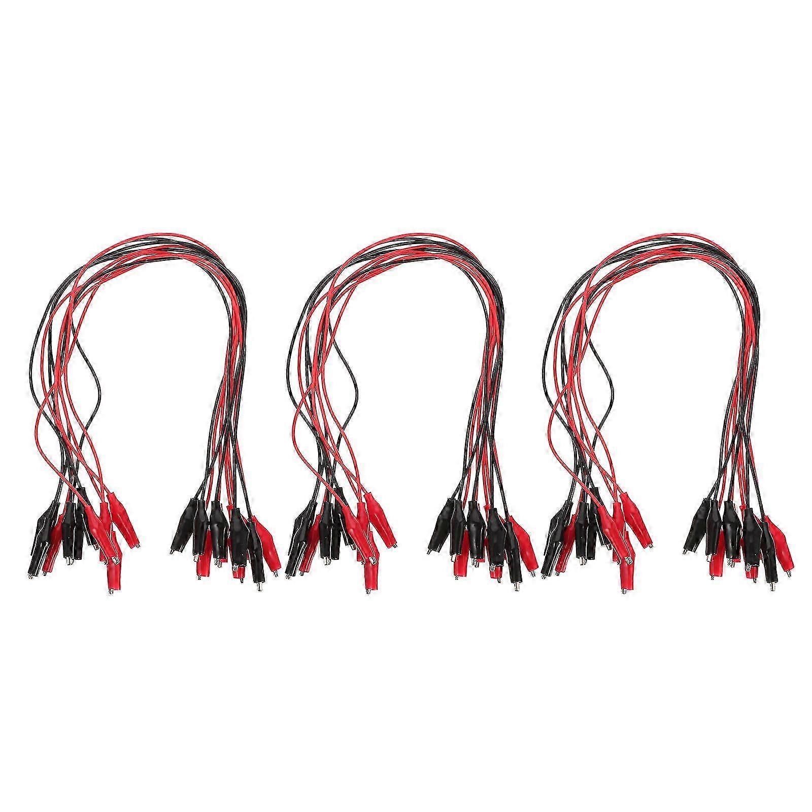 30pcs Electrical Alligator Clips Wires Test Leads compatible with Circuit Connection