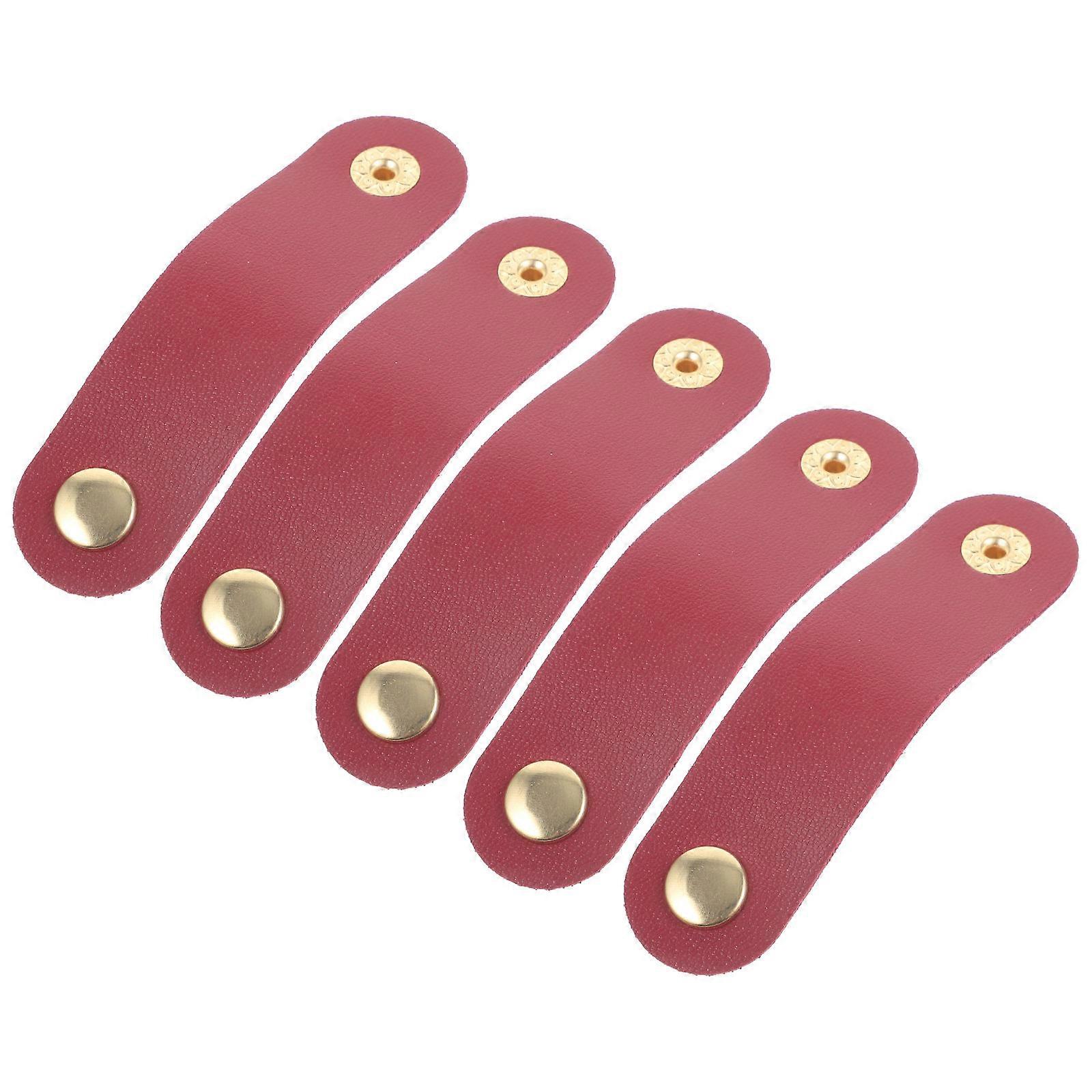 5pcs Cable Organizer Cable Winder Computer Cable Tie Strap Cord Fixing Strap