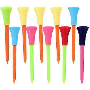 Porta palline da golf in plastica per uso esterno, confezione da 10 pezzi, colore rosso.
