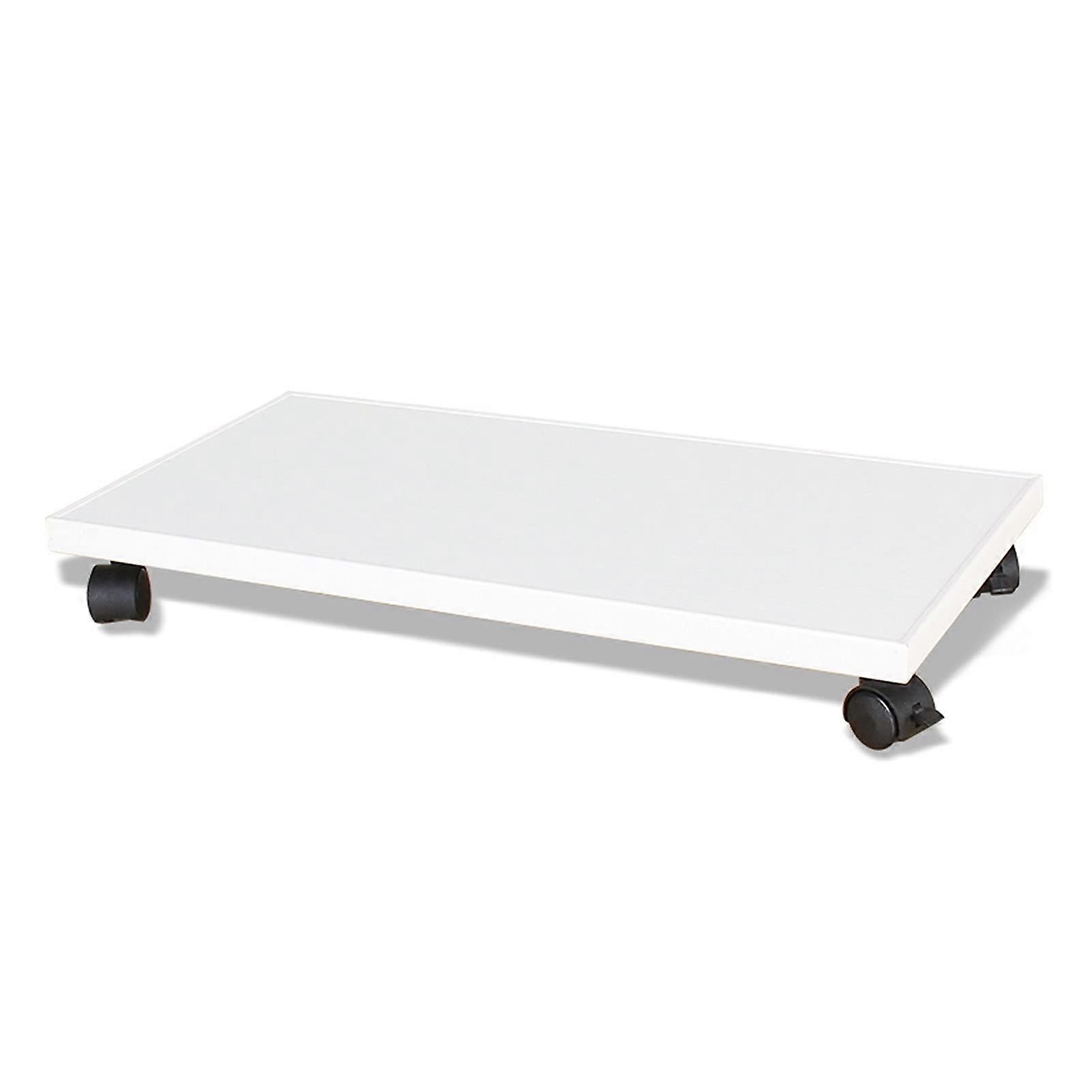 CPU Tower Stand with Wheels, Protective Side Panels, Universal Fit Rolling Computer Tower Cart