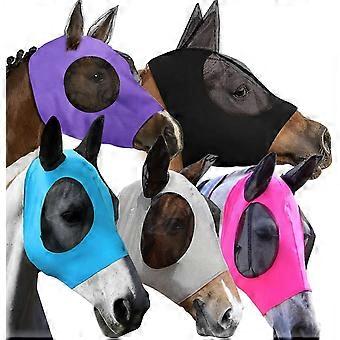 5 máscaras antimoscas para caballos, suaves y elásticas, con protección UV, con orejeras y amplio espacio para los ojos. Cubrebocas para caballos para montar a caballo.