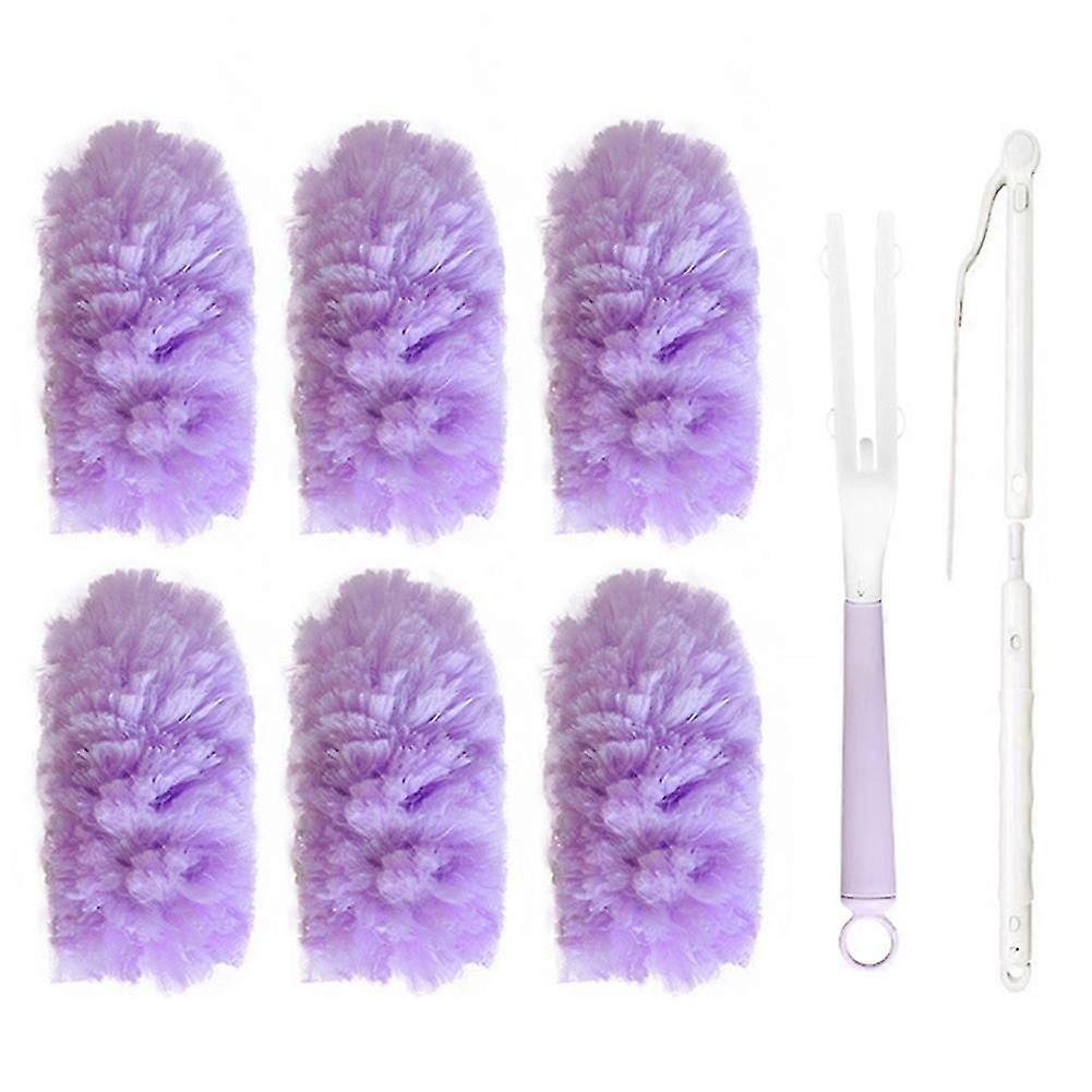White Peach Scent Duster Electrostatic Adsorption Multi-Function Dust Sweeper Home Use Dust Removal Duster