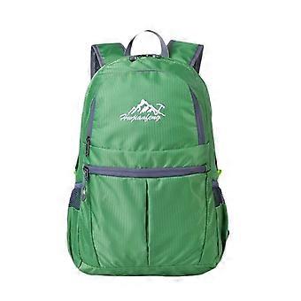 Leichte Falttasche verschleißfest wasserdichter Oxford-Stoffrucksack Outdoor-Reiserucksack, Grün
