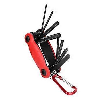 Compatible avec l'outil de réparation de vélo multifonction 8 en 1, outil de réparation portable pour mécanicien de vélo