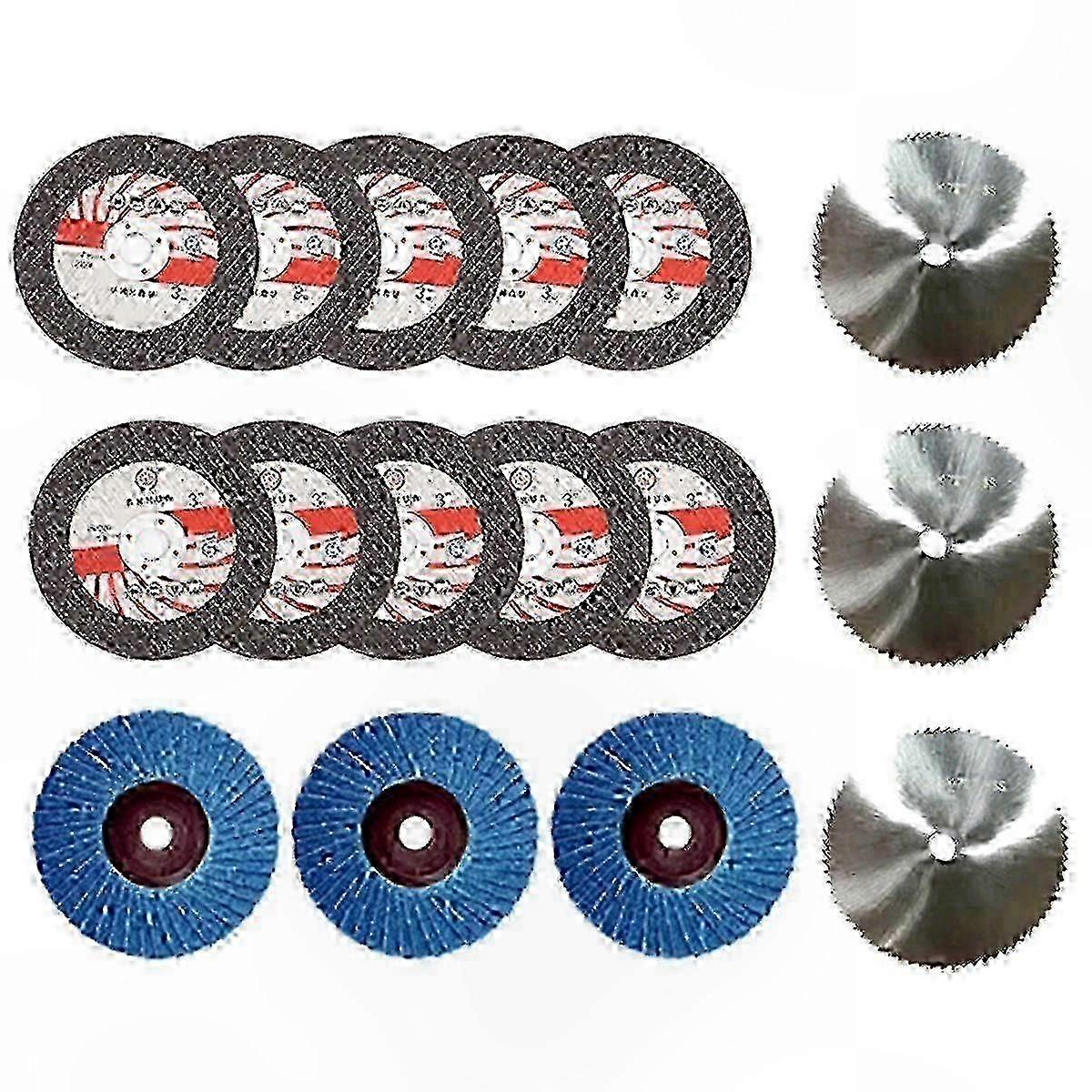 16-Pack 75x10mm Abrasive Wheels compatible with Compact Grinders,x