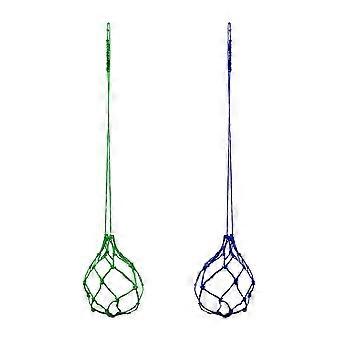 2Pcs calcio calcio allenatore pallone da calcio calcio calcio calcio rete di nylon solo calcio calcio pratica allenamento aiuto calcio ritorno allenatore di ritorno rete da giocoleria per giovani a