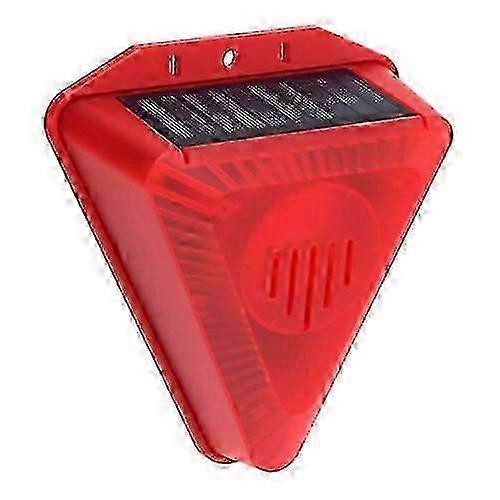 Wireless Solar Outdoor Security Lamp with Strobe Warning Light PL