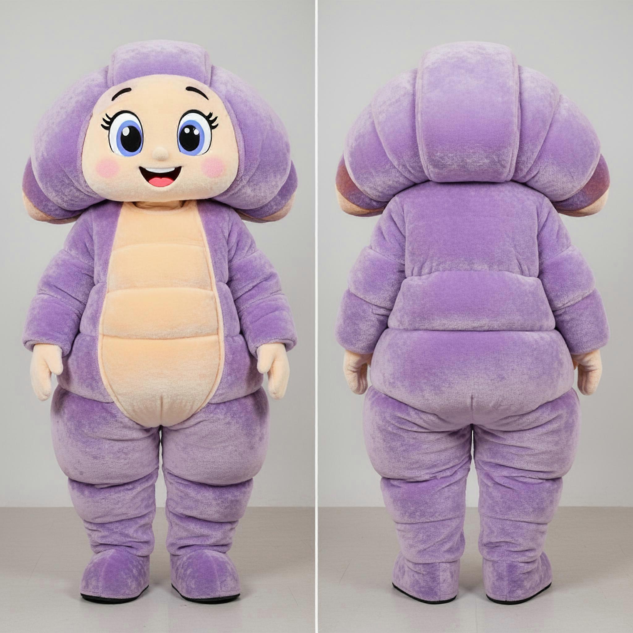 MASTICOT Lavender Plush Croissant Mascot