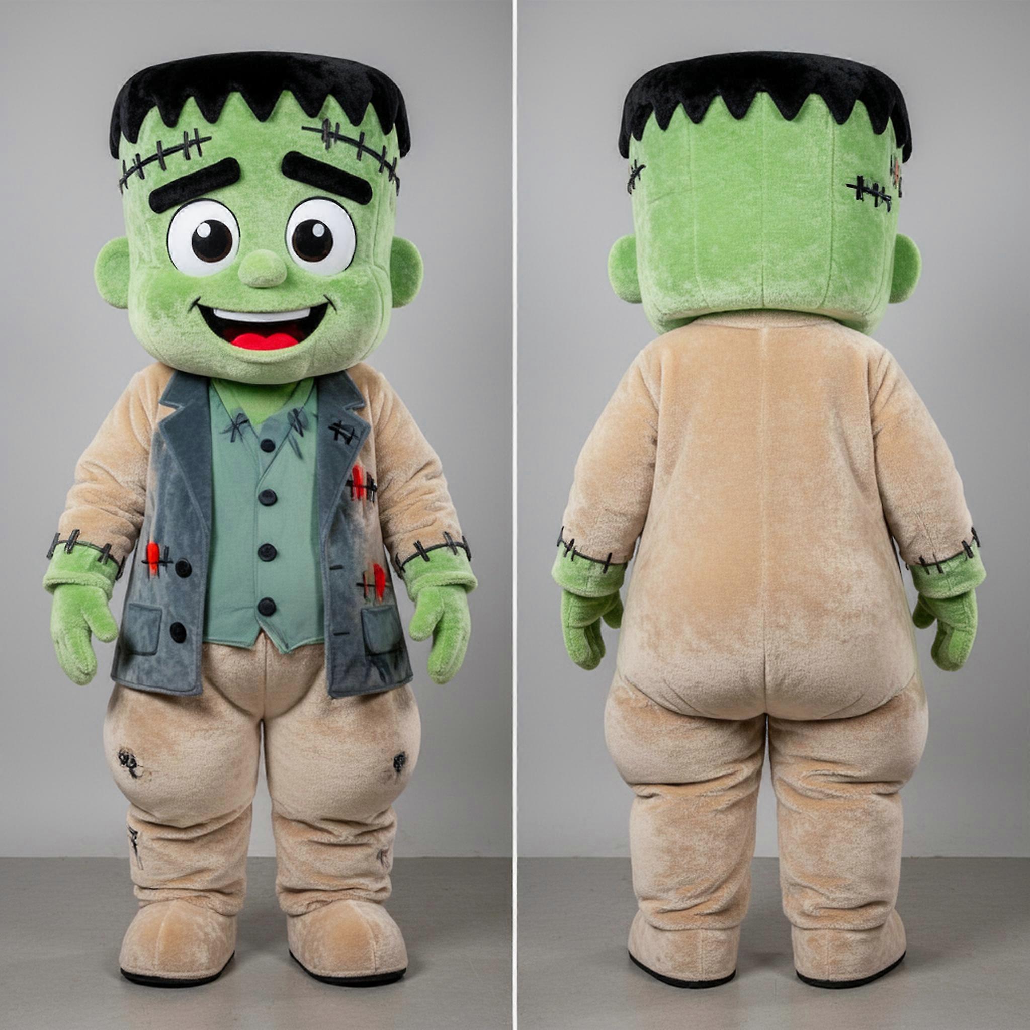 MASTICOT Beige Rounded Frankensteins Monster Mascot