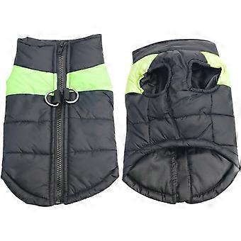 Cappotto invernale per cani Vestiti impermeabili per cani di taglia piccola e grande taglia S L (S, Verde)