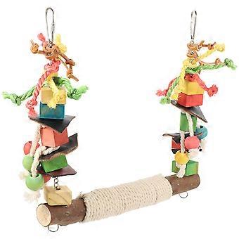 Chewing Bird Perch Stand For Finch Entertainment Durable Material 1Pcs