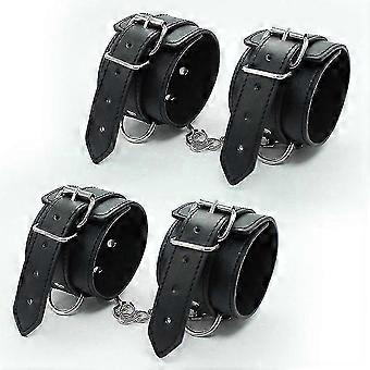 Correas de tobillo de cuero ajustables para entrenamiento, fitness, yoga, glúteos, entrenamiento de piernas