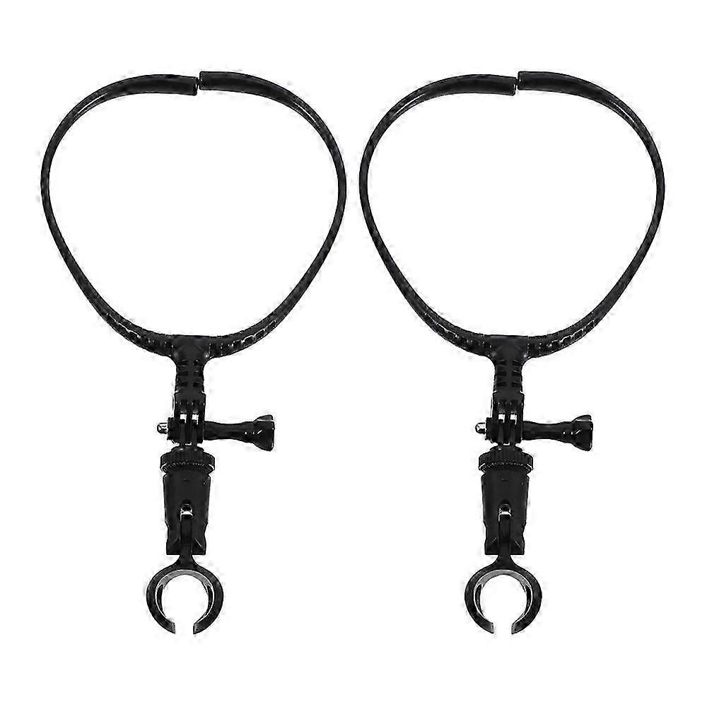 2pcs Adjustable Neck Microphone Holder Stand Portable Mic Stand with Shock Mount