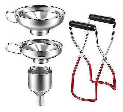 Durable Portable Canning Funnel For Restaurant Red (1pcs)
