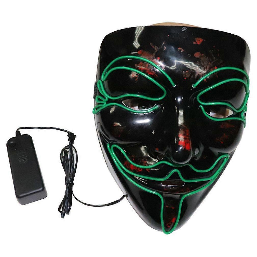 Luminous Mask V-Shaped Vendetta Ghost Halloween Led Props