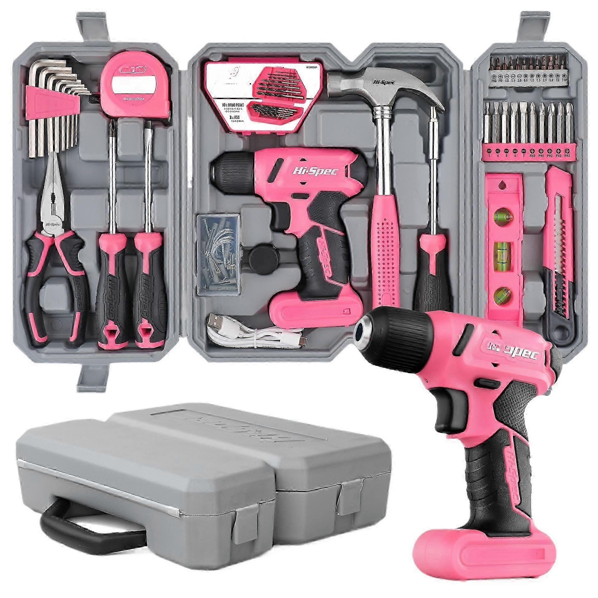 Cordless electric screwdriver set for home use, 8V multi-function power tool kit with accessories
