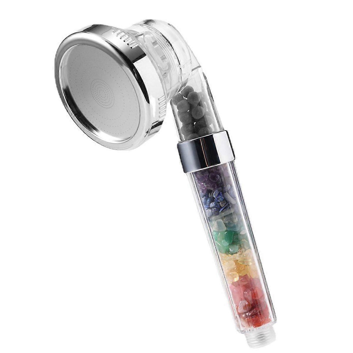 Healing Crystal, pH-Balancing, Temperature-Sensing Shower Head