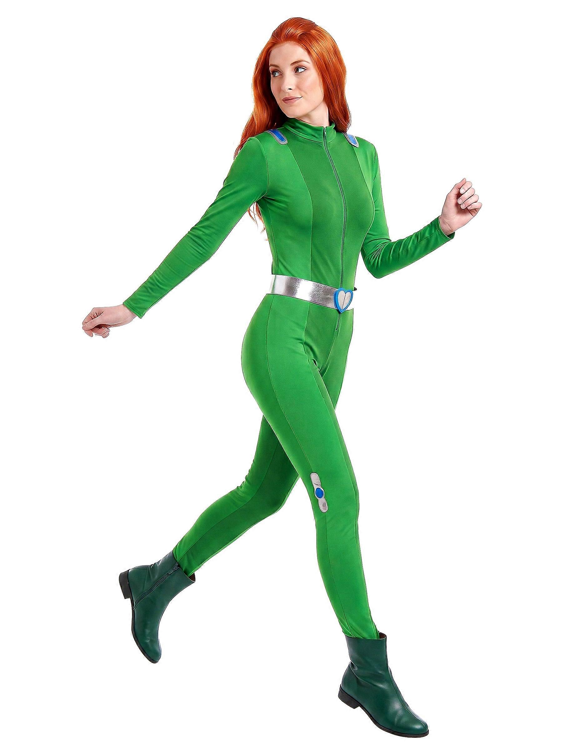 Women's Green Shock Spy Costume