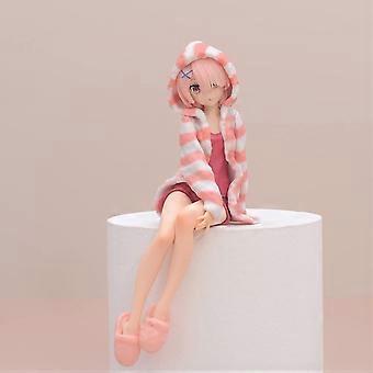 Figure 16cm Sitting Pose Anime Action Figure Handmade Collectible Statue for Desk